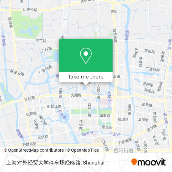 上海对外经贸大学停车场经略路 map