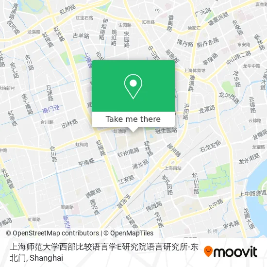 上海师范大学西部比较语言学E研究院语言研究所-东北门 map
