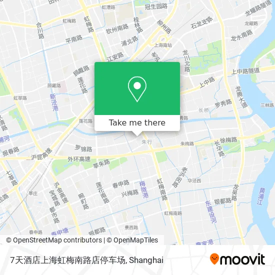 7天酒店上海虹梅南路店停车场 map