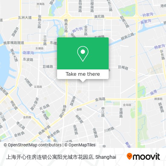 上海开心住房连锁公寓阳光城市花园店 map