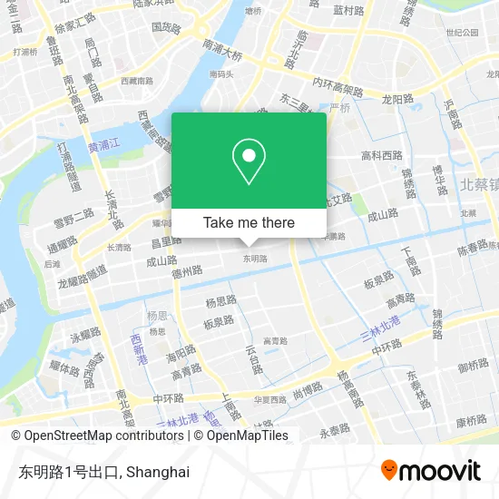 东明路1号出口 map