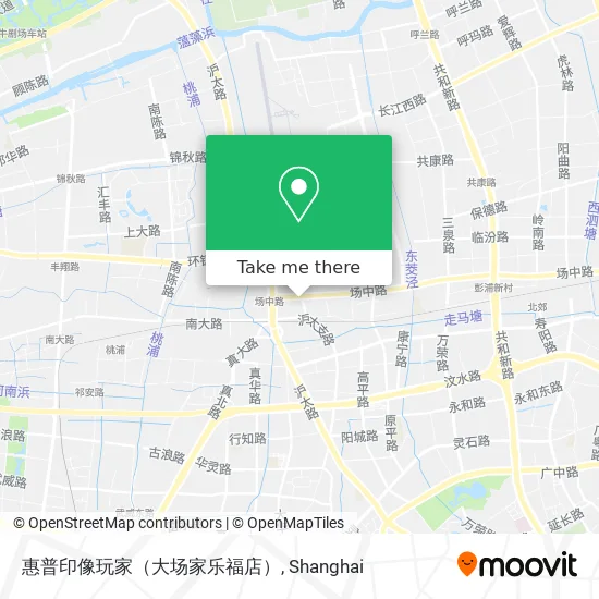 惠普印像玩家（大场家乐福店） map