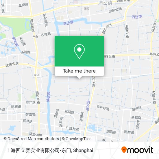 上海四立赛实业有限公司-东门 map