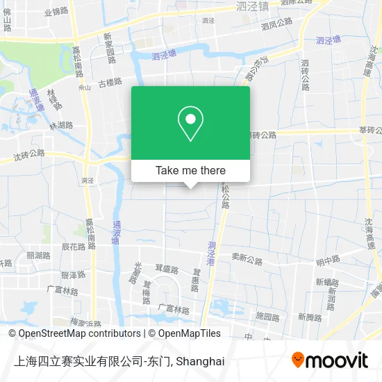 上海四立赛实业有限公司-东门 map
