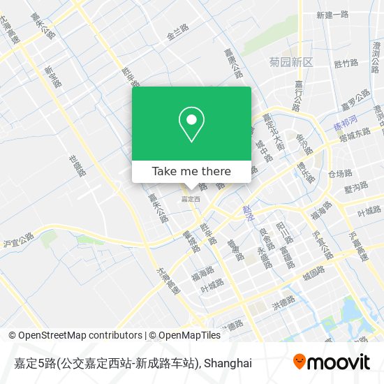 嘉定5路(公交嘉定西站-新成路车站) map