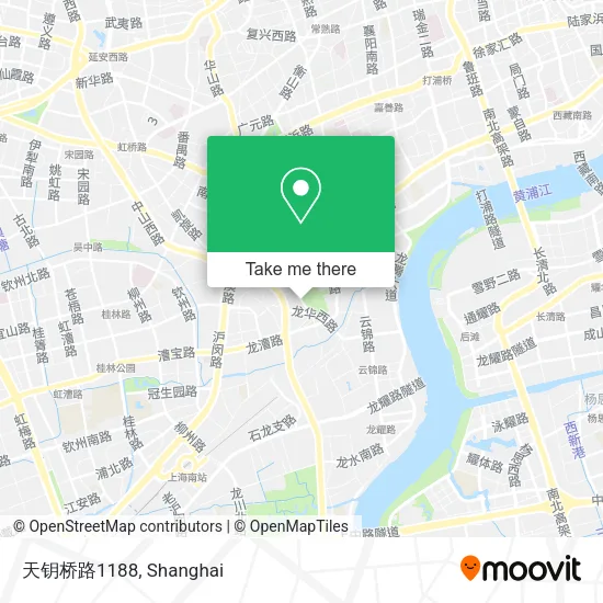 天钥桥路1188 map