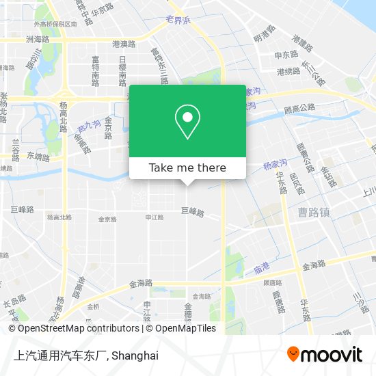 上汽通用汽车东厂 map