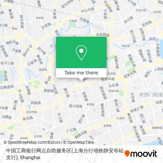 中国工商银行网点自助服务区(上海分行地铁静安寺站支行) map