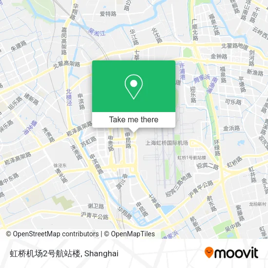 虹桥机场2号航站楼 map