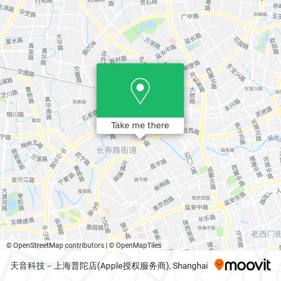 天音科技－上海普陀店(Apple授权服务商) map
