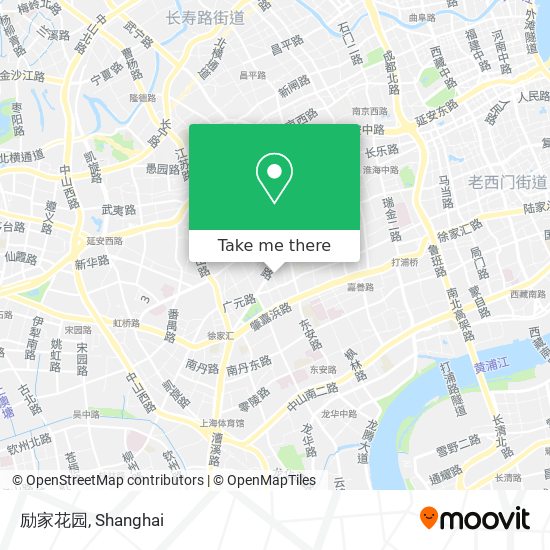 励家花园 map