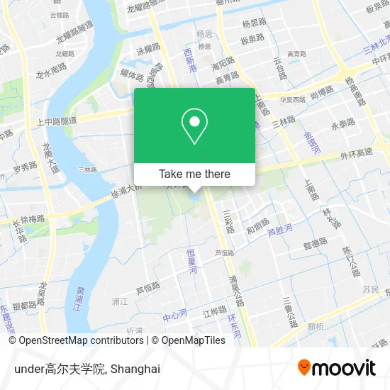 under高尔夫学院 map