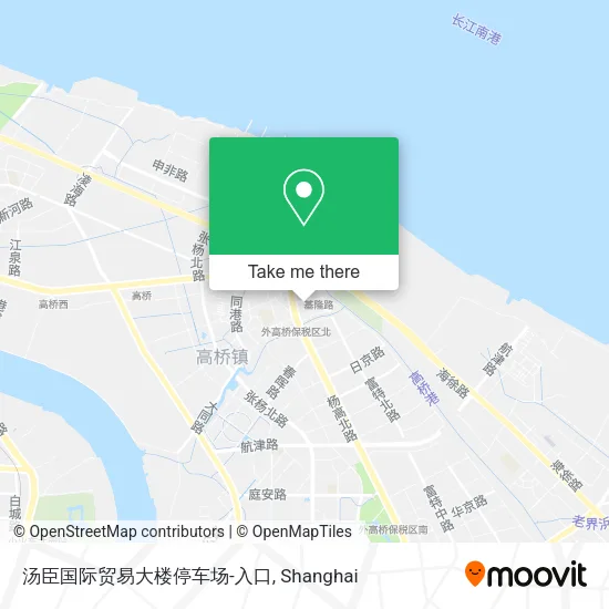 汤臣国际贸易大楼停车场-入口 map