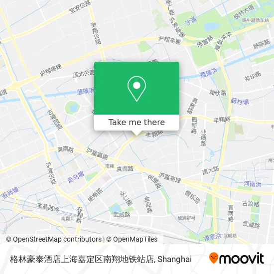 格林豪泰酒店上海嘉定区南翔地铁站店 map