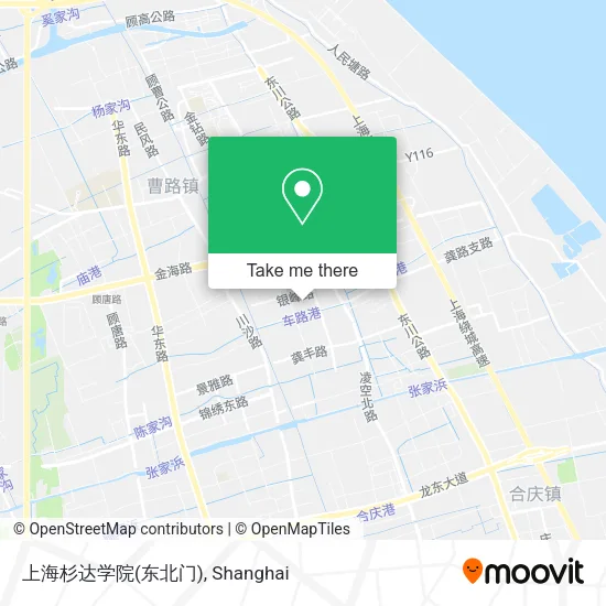 上海杉达学院(东北门) map