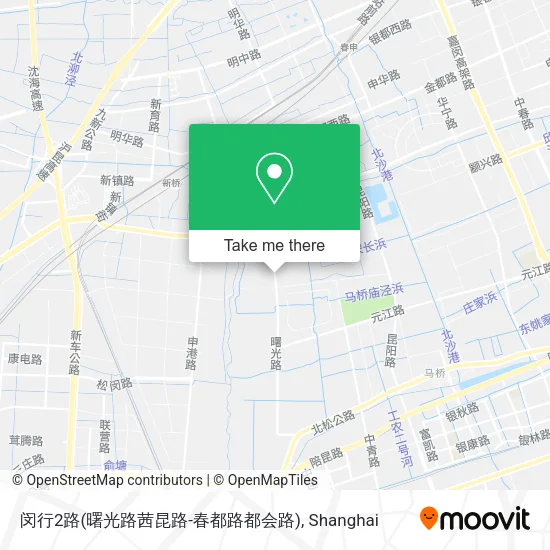 闵行2路(曙光路茜昆路-春都路都会路) map