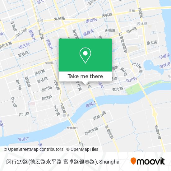 闵行29路(德宏路永平路-富卓路银春路) map