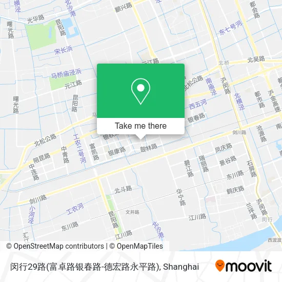 闵行29路(富卓路银春路-德宏路永平路) map