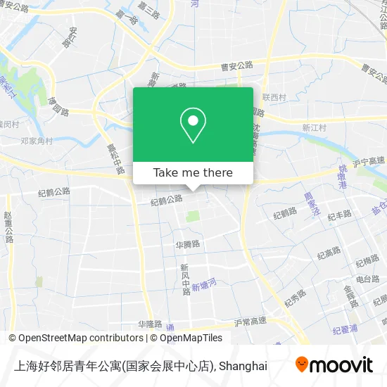 上海好邻居青年公寓(国家会展中心店) map