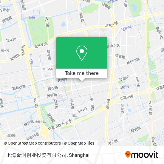 上海金润创业投资有限公司 map