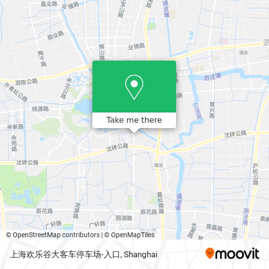 上海欢乐谷大客车停车场-入口 map