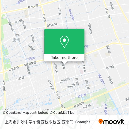 上海市川沙中学华夏西校东校区-西南门 map