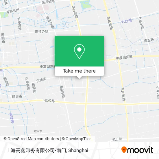 上海高鑫印务有限公司-南门 map