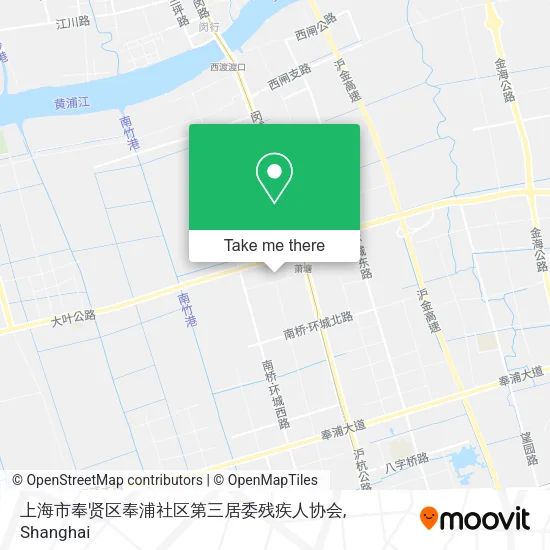 上海市奉贤区奉浦社区第三居委残疾人协会 map