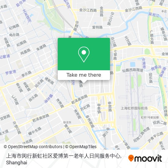 上海市闵行新虹社区爱博第一老年人日间服务中心 map