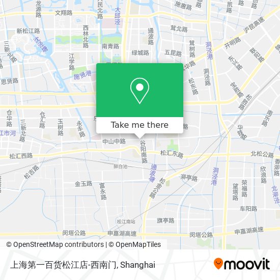 上海第一百货松江店-西南门 map