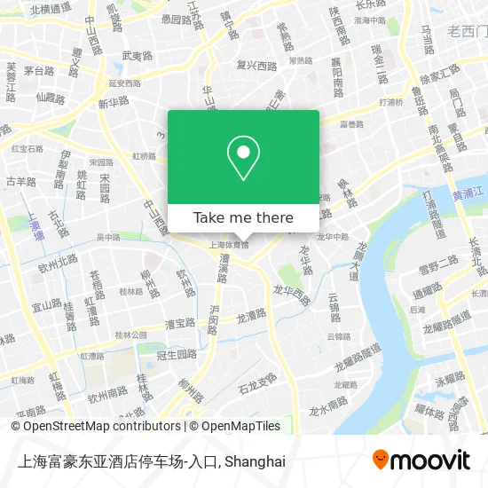 上海富豪东亚酒店停车场-入口 map