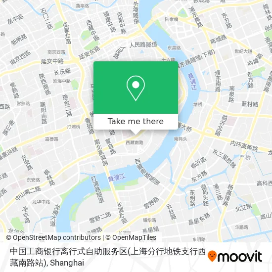 中国工商银行离行式自助服务区(上海分行地铁支行西藏南路站) map
