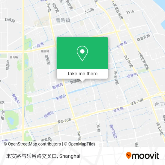 来安路与乐昌路交叉口 map