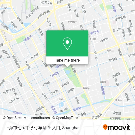 上海市七宝中学停车场-出入口 map