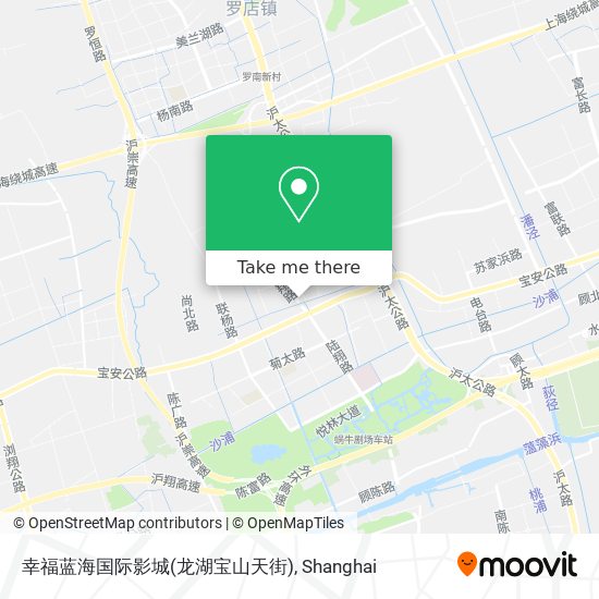 幸福蓝海国际影城(龙湖宝山天街) map