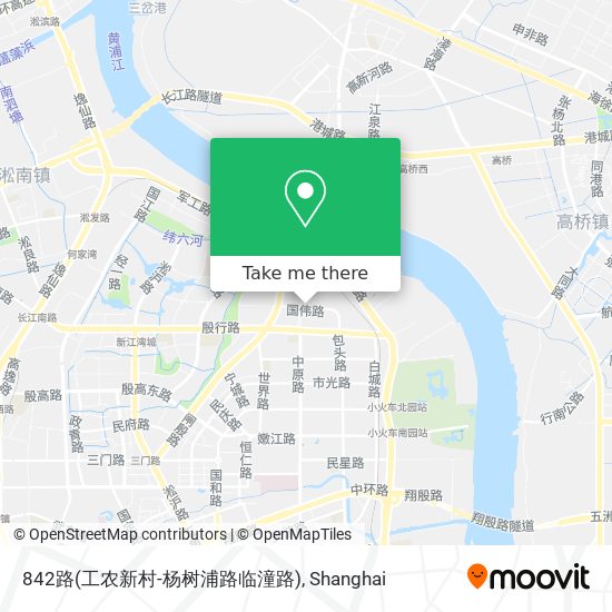 842路(工农新村-杨树浦路临潼路) map