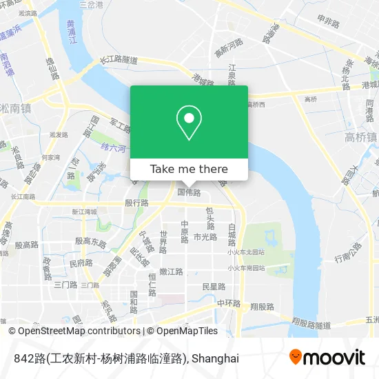 842路(工农新村-杨树浦路临潼路) map