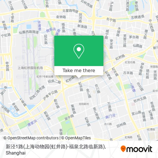 新泾1路(上海动物园(虹井路)-福泉北路临新路) map
