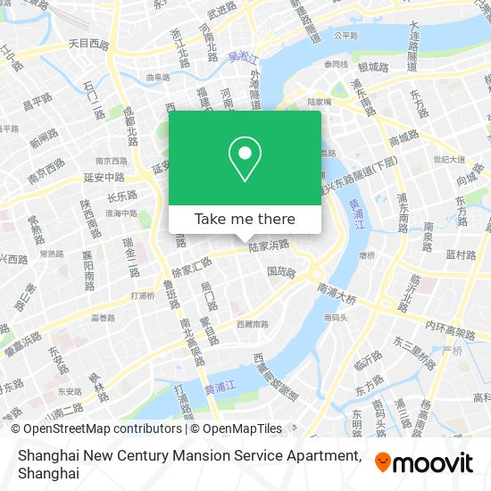 Shanghai New Century Mansion Service Apartment map