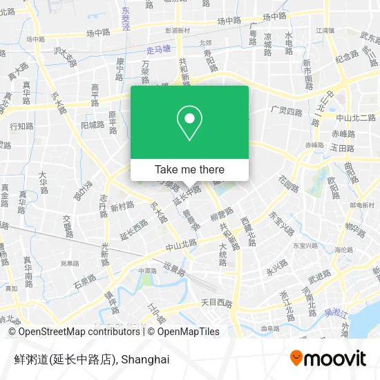 鲜粥道(延长中路店) map