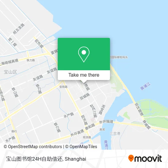宝山图书馆24H自助借还 map