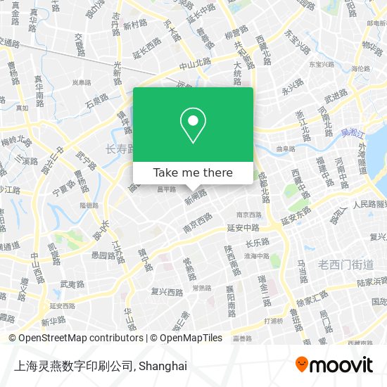 上海灵燕数字印刷公司 map