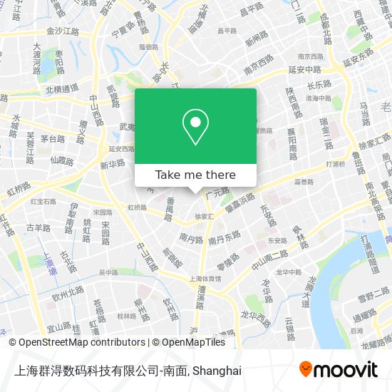 上海群淂数码科技有限公司-南面 map