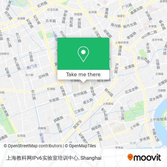 上海教科网IPv6实验室培训中心 map