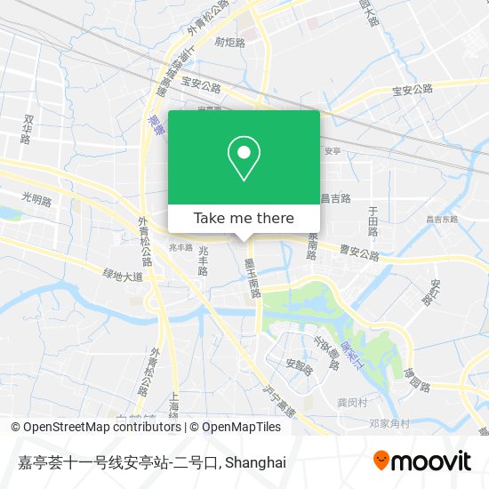 嘉亭荟十一号线安亭站-二号口 map