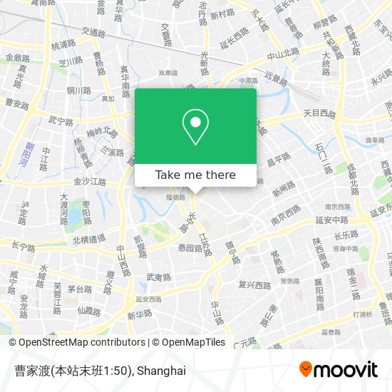 曹家渡(本站末班1:50) map