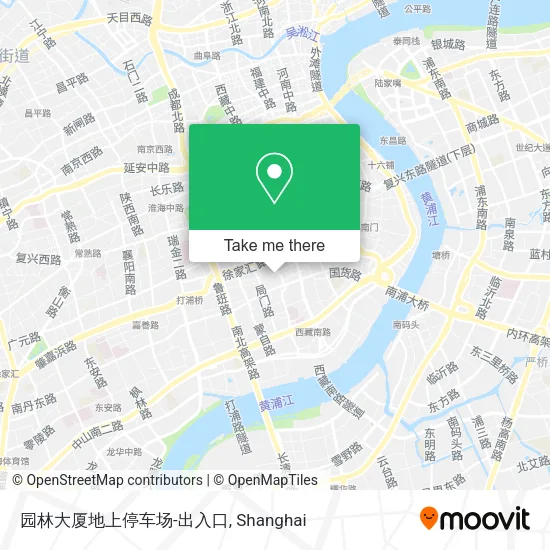 园林大厦地上停车场-出入口 map