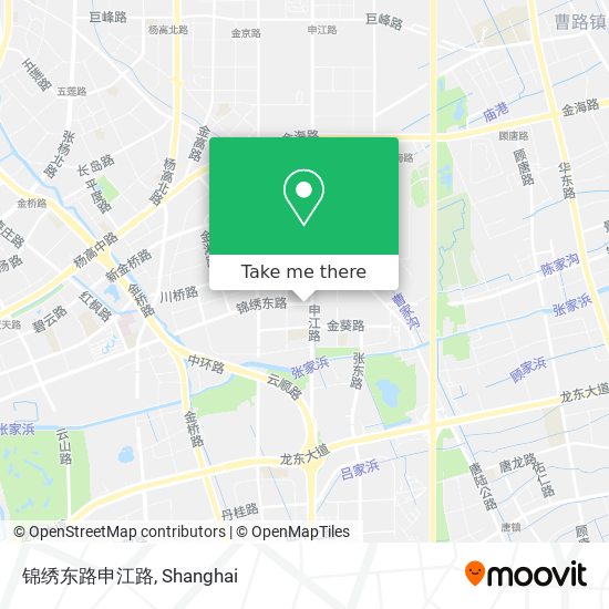 锦绣东路申江路 map
