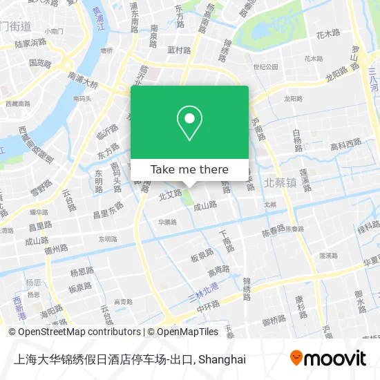 上海大华锦绣假日酒店停车场-出口 map