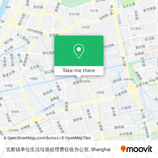 北蔡镇单位生活垃圾处理费征收办公室 map